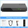 Lecteur DVD Blu Ray pour Téléviseur, LP-100 Lecteur CD Multizone Système PAL NTSC Intégré avec Sortie Coaxiale AV HDMI Entrée US