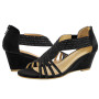PIZZ ANNU Sandales Femme Été Compensées à Plateforme Escarpins Strass Sandale à Talon Compensé Mode Confort pour Soirée Mariage 
