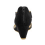 PIZZ ANNU Sandales Femme Été Compensées à Plateforme Escarpins Strass Sandale à Talon Compensé Mode Confort pour Soirée Mariage 