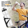 Ainiv Porte Bidon de Vélo avec Gourde Vélo 750ML, Bidon de Sport de Haute Qualité sans BPA, Blanc