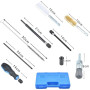19 pcs Nettoyage de Siege injecteur et de l'arbre de l'injecteur kit de Nettoyage d'injecteur, Elimine Facilement la Rouille et 