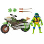 Playmates - TMNT: Mutant Mayhem - Ninja Kick Cycle with Leonardo Figure