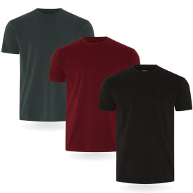 FM London Lot de 3/5 t-Shirts pour Hommes - T-Shirts de qualité supérieure avec Design légèrement ajusté