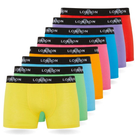 Boxers FM London Lot de 4/8 pour Hommes avec Ceinture élastique - Boxers Doux pour Hommes