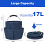 IVODEELA Panier de Nettoyage Multi-poches Poignée, Grand Sac Organiseur Facile à Transporter