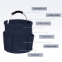 Panier De Nettoyage en Tissu Oxford, Organiseur De Nettoyage Multi-Poches, Rangement Produits Menagers Pliable, Sac De Nettoyage