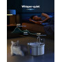 FEELNEEDY 3,5L Fontaine à Eau Robinet pour Chat sans Fil avec Batterie 4000mAh, Fontaine a Eau Chat Silencieuse INOX Detecteur d