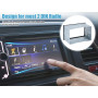 Hitopin Cadre d'Autoradio Universel 2 DIN, Universel en Métal avec Cadre, Cadre de Montage d'Autoradio, 2 DIN - Double Cadre en 