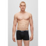 BOSS Hommes Trunk 3P Power Lot de Trois Boxers Courts en Coton Stretch avec Logo à la Taille