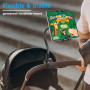 woleyi Support Tablette pour Poussette Fauteuil Roulant Bateau Vélo avec Col de Cygne, Support Tablette Guidon Tube Pôle pour iP