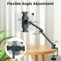 Putilsen Mount Support de Tablette Réglable 360° - Bras Double Axe Flexible et Hauteur Ajustable - Compatible iPad, Galaxy Tab, 