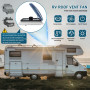 Brolteja Ventilateur de toit camping car,12V RV Ventilateur D'éChappement De Toit,Lanterneau Camping car d'extraction Réversible