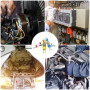 Newaner 200 Pièces joint de soudure connecteur bout de fil isolés, 4 tailles 26-10 AWG avec gaine thermorétractable, cosse elect