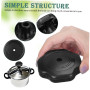 TOGEVAL Bouton de Poignée Bakélite Résistant Haute Température pour Couvercle Autocuiseur Remplacement Compatible Cocotte Instal