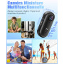 Nisanuki Caméra Sport 4K, Camera Action WiFi 120°, Minicaméra Sportive Étanche 30M Action Cam Corporelle Camera Vlog Petite Camé