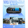 Nisanuki Caméra Sport 4K, Camera Action WiFi 120°, Minicaméra Sportive Étanche 30M Action Cam Corporelle Camera Vlog Petite Camé