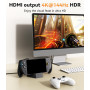 SiWiQU 5-en-1 TV Dock pour ROG pour Xbox Ally / Ally X (2025) Seulement, Station d'accueil Portable Chargeur avec 4K@144Hz 2.1/E