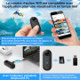 LXMIMI Caméra d'action WiFi, Camera Sport 170° Minicaméra Sportive WiFi HD 1080P, Petite-caméra d'action, Caméra Vidéo Vélo, Cam