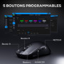 RK ROYAL KLUDGE M3 Souris sans Fil 47g Ultra-Légère avec Capteur de Haute Précision PAW3950, Souris Gamer 3 Mode (BT / 2.4G / US