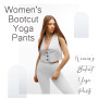 SINOPHANT Pantalon de Yoga Boocut avec 4 Poches pour Femme, Taille Haute Opaque Yoga Pants,Convient pour Le Pilates, Le Sport, L