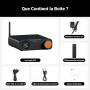 Fosi Audio ZD3 Préamplificateur de Bureau DAC Entièrement équilibré avec Amplificateur Stéréo Domestique ES9039Q2M, Bluetooth/US