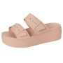 Crocs Brooklyn Buckle Low Wedge Sandale caleFemme