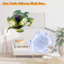 Moule en silicone 3D en forme de tortue de mer - Moule en résine époxy pour décoration murale - Pour décoration de maison, de bu