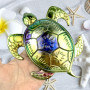 Moule en silicone 3D en forme de tortue de mer - Moule en résine époxy pour décoration murale - Pour décoration de maison, de bu