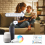 ANTELA Ampoule Connectée Wifi E27 LED Multicouleurs RGB + CCT 2700K-6500K, Compatible Avec Alexa/Google Home, Ampoule Intelligen