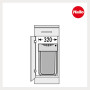 Hailo Poubelle de cuisine encastrable 40L Easy Cargo