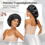 Umisleep 100% 22 Momme de Mûrier Bonnet Soie Cheveux Nuit pour Dormir, Bonnet de Nuit Doux en Soie Double Couche pour Cheveux Fr