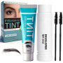 Kit de Teinture pour Cils et Sourcils, Teinture Sourcils Kit de Coloration, Teinture Cils et Brow Color de Formule Douce, Applic