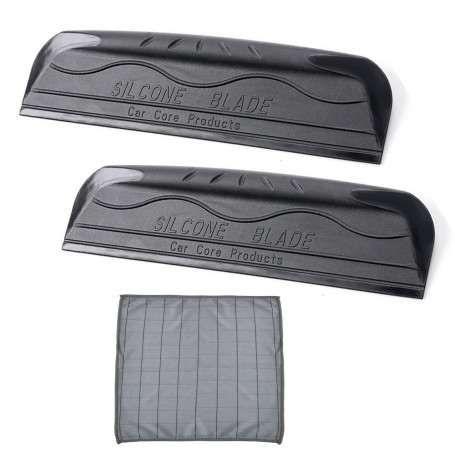 Astralong 2 Pièces Raclette en Caoutchouc, Raclette de Fenêtre avec Un Chiffon, Petite Raclette en Caoutchouc, Voiture Raclette 