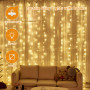 Jsdoin 360LED Guirlande Lumineuse,3.6x3M USB Rideau Lumineux Noel Intérieur,8 Modes Dimmable avec Télécommande et Minuterie, Eta