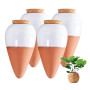Ollas Terre Cuite à Planter, Oyas a Planter Terre Cuite, Arrosage Automatique et Ecologique pour Plante d'Intérieur et d'Extérie