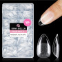 UNA GELLA Capsule Américaine Ongles Courts en Amande, 504 Pièces 12 Tailles Autocollantes, Faux Ongles Gel Extensions d'Ongles, 