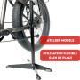 KARAT - Pied de montage vélo en métal - Support de vélo - Support de maintenance avec crochets - Porte-vélo hauteur réglable, lé