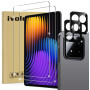 ivoler Pack de 2 Verre Trempé pour Xiaomi Pad 7 / Pad 7 Pro/Poco Pad X1 11.2 Pouces, avec 2 pièces Caméra Arrière Protecteur, Fi