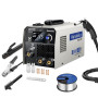 Harukiku135A Poste a Souder Fil Fourré Sans Gaz, Poste à Souder 3 en 1 (Flux MIG/ARC, MMA/Lift TIG), avec Avance Synchro du Fil 