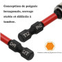 KEWAYO Lot de 2 Embouts PH2 Magnétiques 1/4" pour Placo - Embout Tournevis à Positionnement pour Plâtre et Cloisons Sèches - 50m