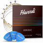 HAVENDI® Cordes de guitare acoustique avec revêtement en bronze phosphoreux I Qualité sonore brillante I Comprend 3 médiators