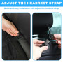 HOTUT Antidérapant Protection Siege Auto, 2pcs Protections de Siège de Voiture pour Enfants, Tapis de Siège Auto, avec 2 Poches 