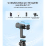 Gahenwo 173cm Perche Selfie Monopode/Trépied pour Caméra d'action, Trepied Smartphone Tout-en-Un avec Télécommande, Support de T