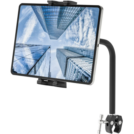 Tendak Support Tablette Col de Cygne pour Tapis de Course et Microphone - Compatible iPad, iPad Pro, Mini, Air 4.7-12.9 Pouces e
