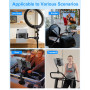 Kolasels Support de tablette col de cygne pour fauteuil roulant, poussette, bateau, support de micro, tapis de course, vélo d'in