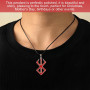 XUZOPIM Lot De 2 Collier Berserk Colliers Avec Pendentif Symbole Berserk Du Guerrier Fou De La Mythologie Viking Nordique Bijoux