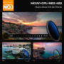 K&F CONCEPT 52mm Kit Filtre UV et Polarisant CPL et ND2-400 Variable et Chiffon pour Objectif Appareil Photo