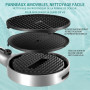 BECMai Pommeau de Douche Haute Pression jet Lavage, Shower Head Grand Diamètre 3 Types de Jets, Douchette Douche Salle de Bain P