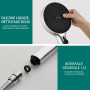 BECMai Pommeau de Douche Haute Pression jet Lavage, Shower Head Grand Diamètre 3 Types de Jets, Douchette Douche Salle de Bain P