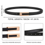 KEYRI Ceinture Femme Classique Ceinture en Cuir Ceintures Fines Elégantes Simple Belt Ceinture Réglable pour Jeans Pantalon Robe